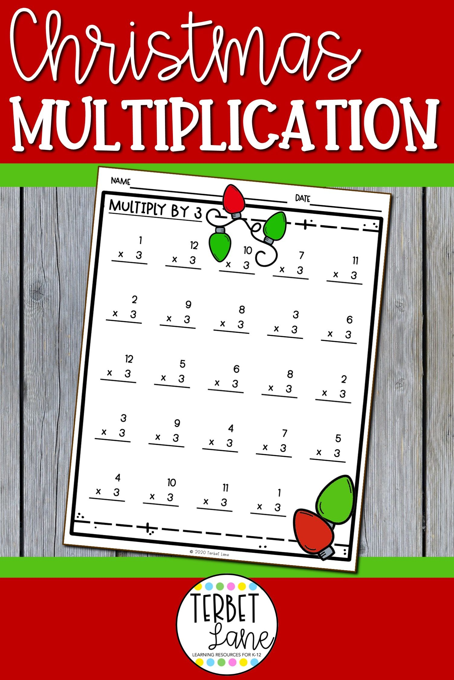 30 3Rd Grade Multiplication Worksheets Christmas