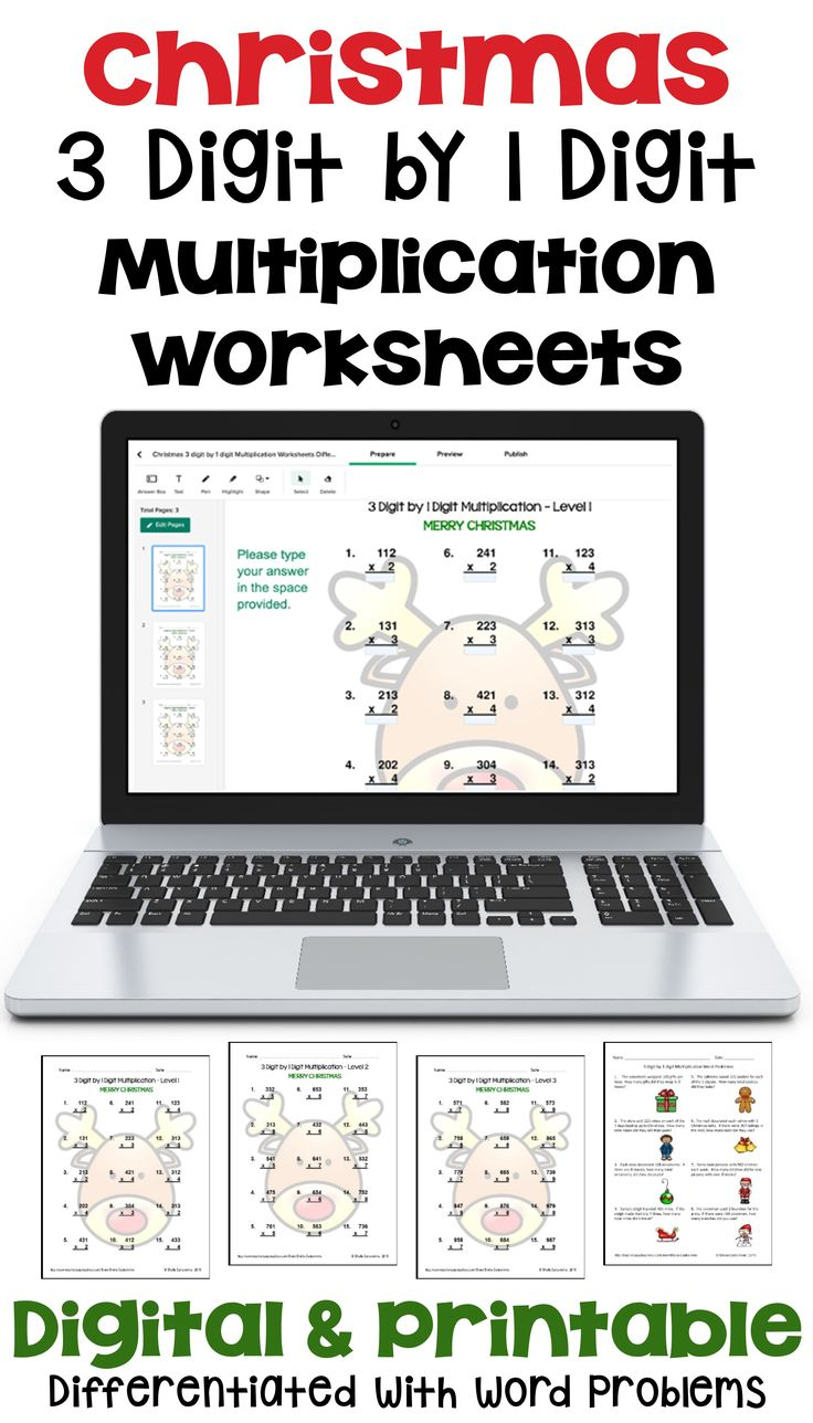 30 3Rd Grade Multiplication Worksheets Christmas