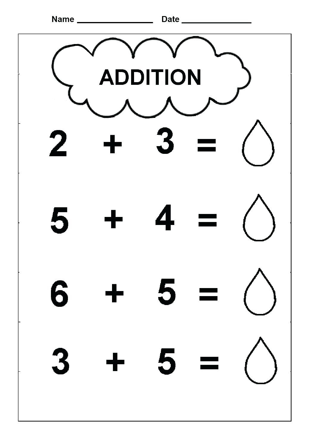 30 Additions For Kids Math Worksheets