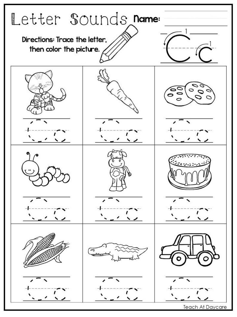 30 Alphabet Sound Worksheets Kindergarten