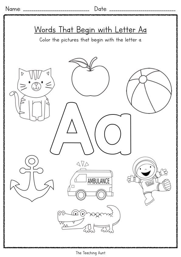 30 Alphabet Sound Worksheets Kindergarten