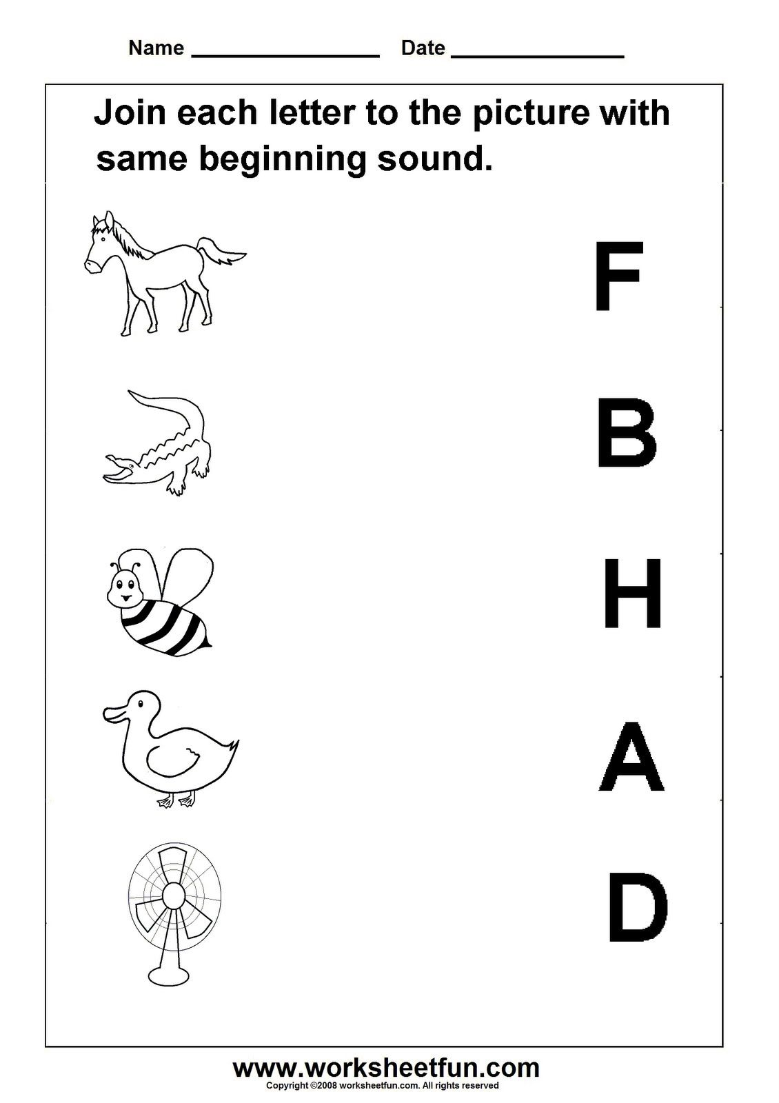 30 Alphabet Sound Worksheets Kindergarten