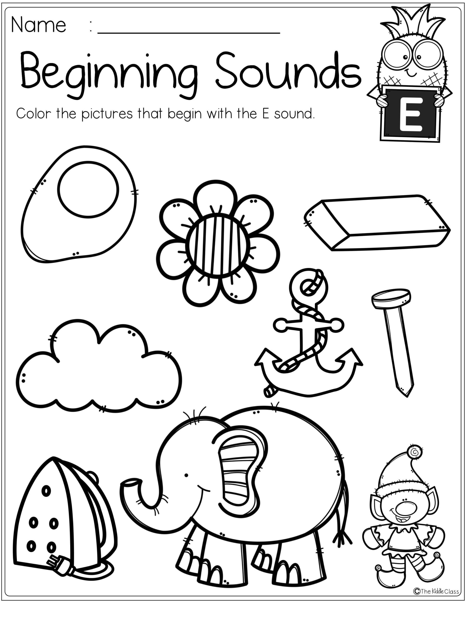 30 Alphabet Sound Worksheets Kindergarten