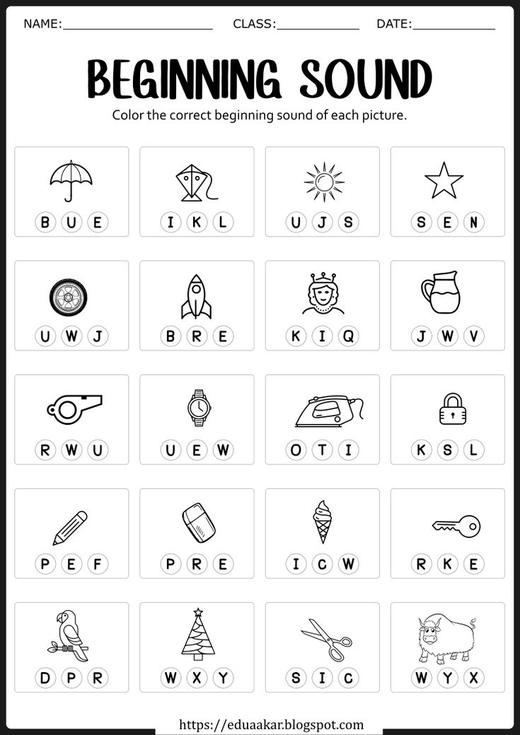 30 Alphabet Sound Worksheets Kindergarten