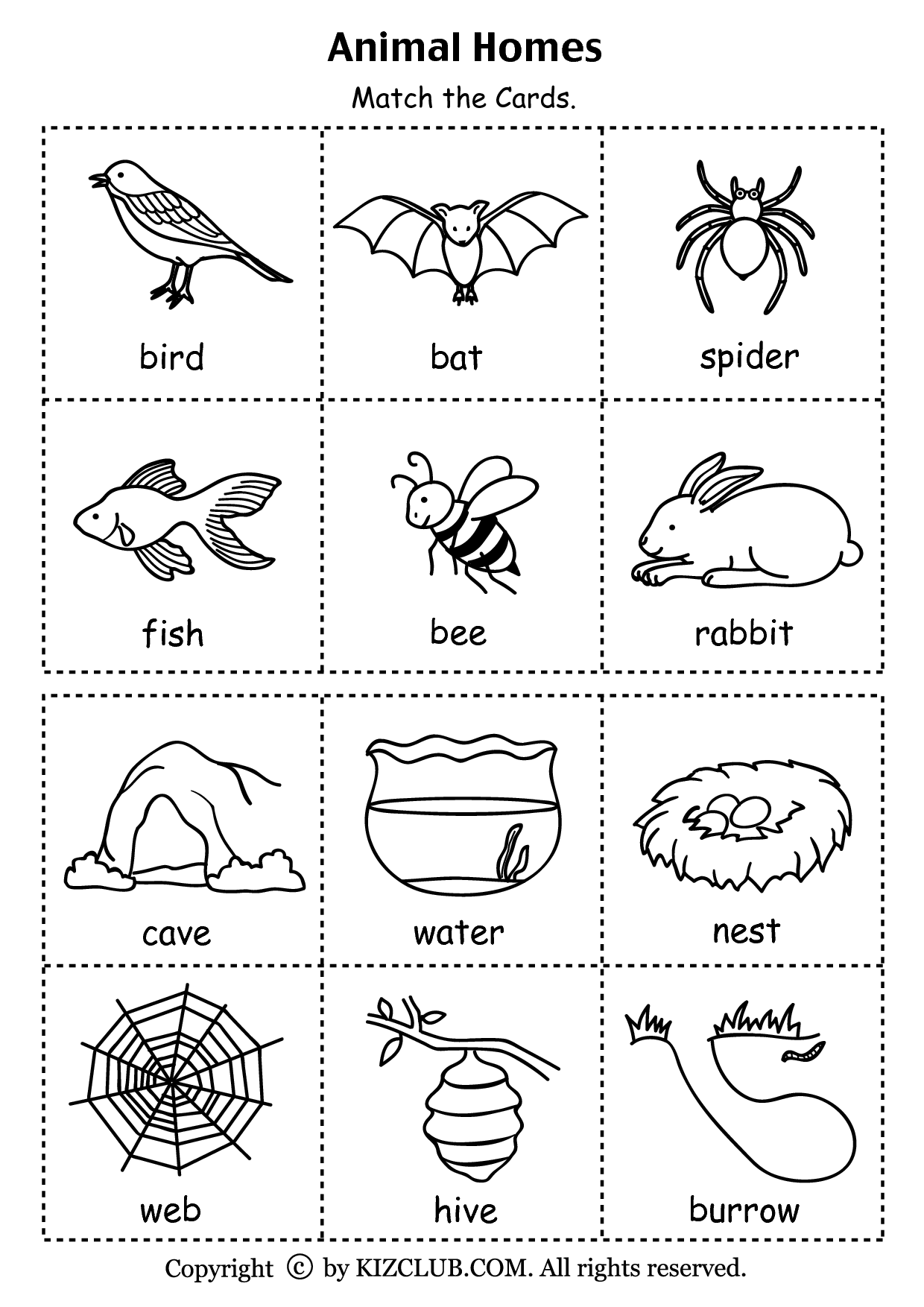 30 Animals And Their Habitats Worksheets Kindergarten