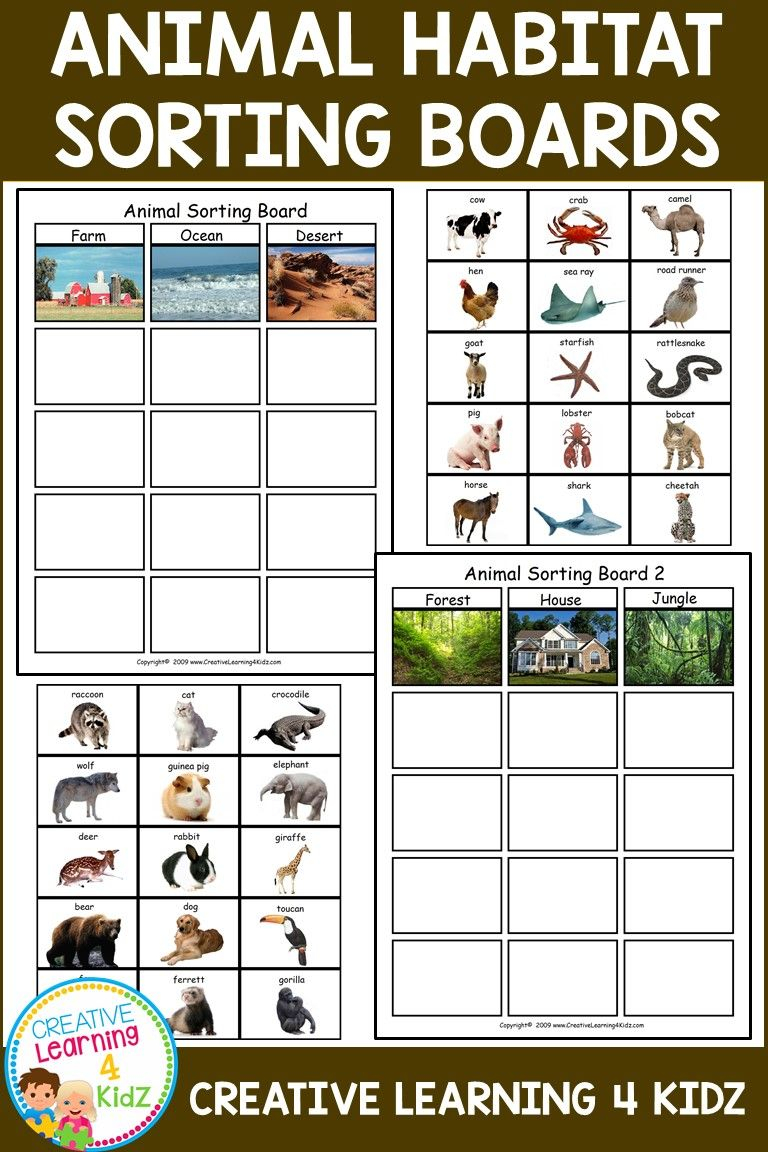 30 Animals And Their Habitats Worksheets Kindergarten