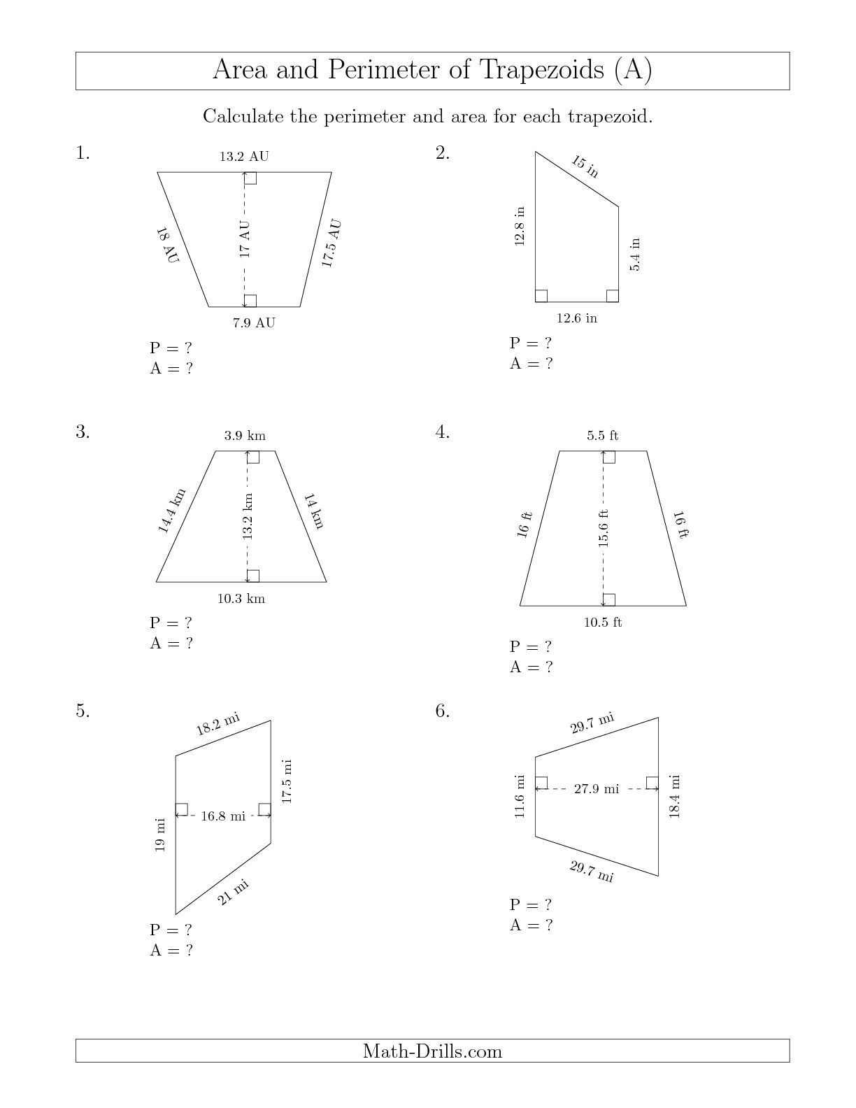 30 Area And Perimeter Worksheets Triangle