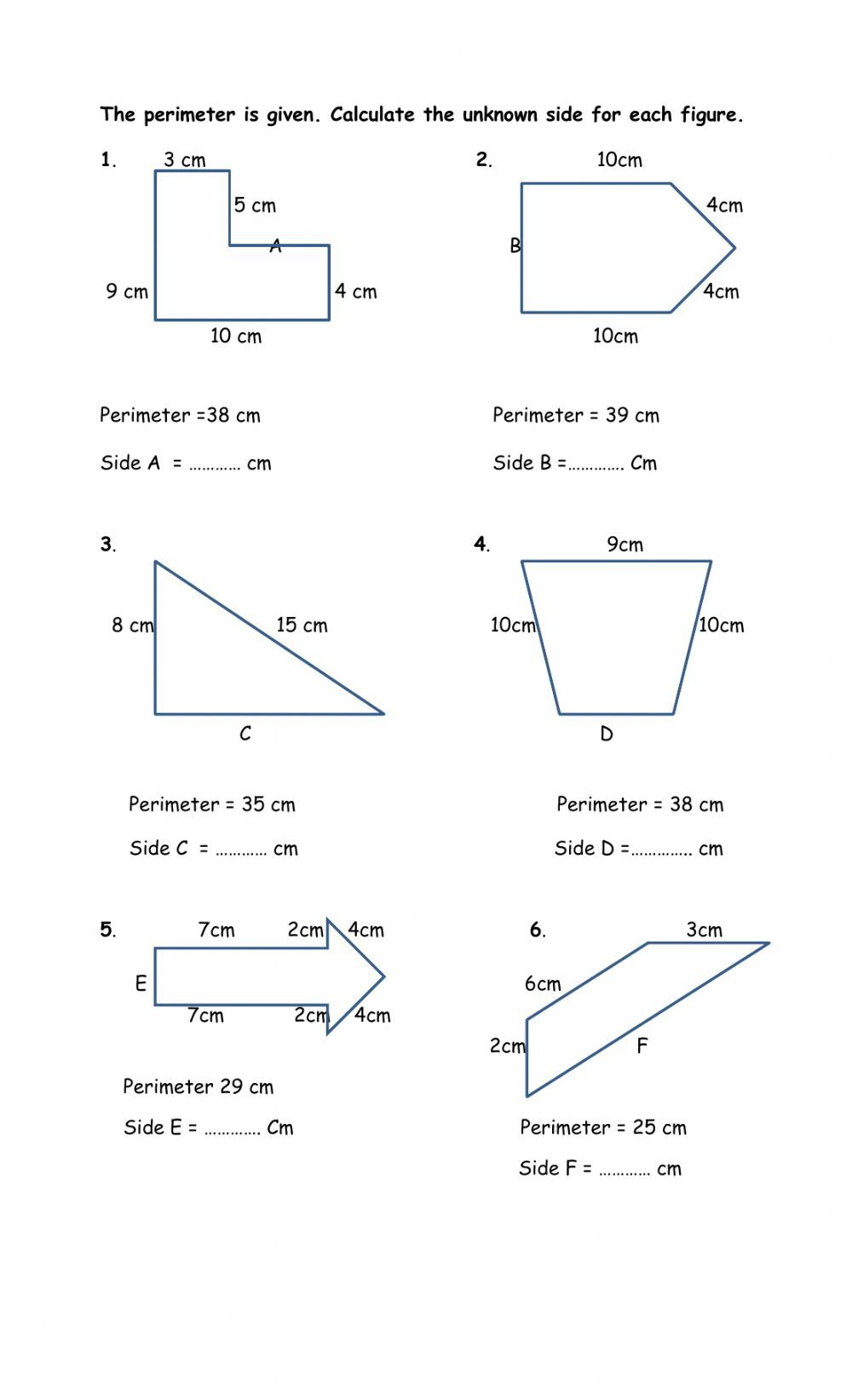 30 Area And Perimeter Worksheets Triangle