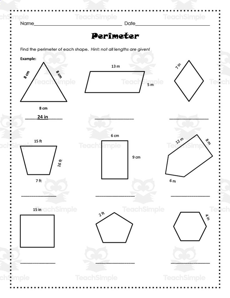 30 Area And Perimeter Worksheets Triangle