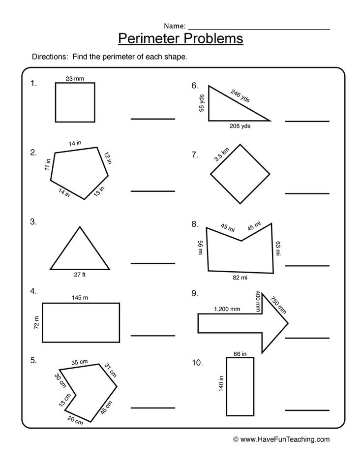 30 Area And Perimeter Worksheets Triangle