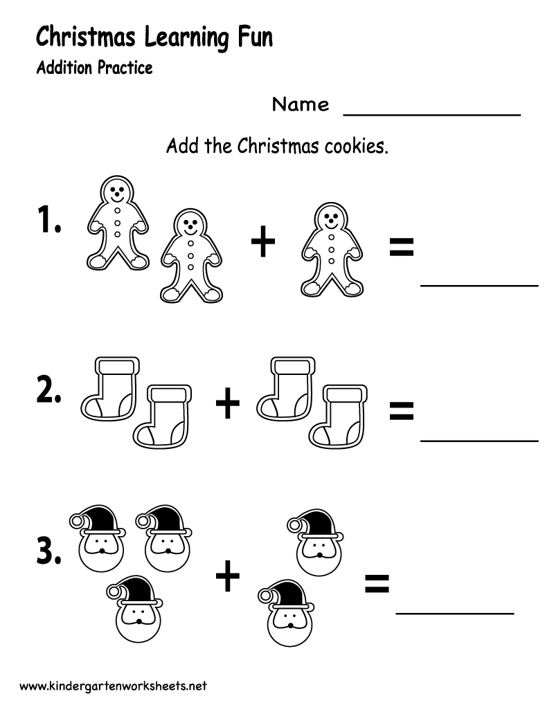 30 Christmas Subtraction Worksheets Kindergarten