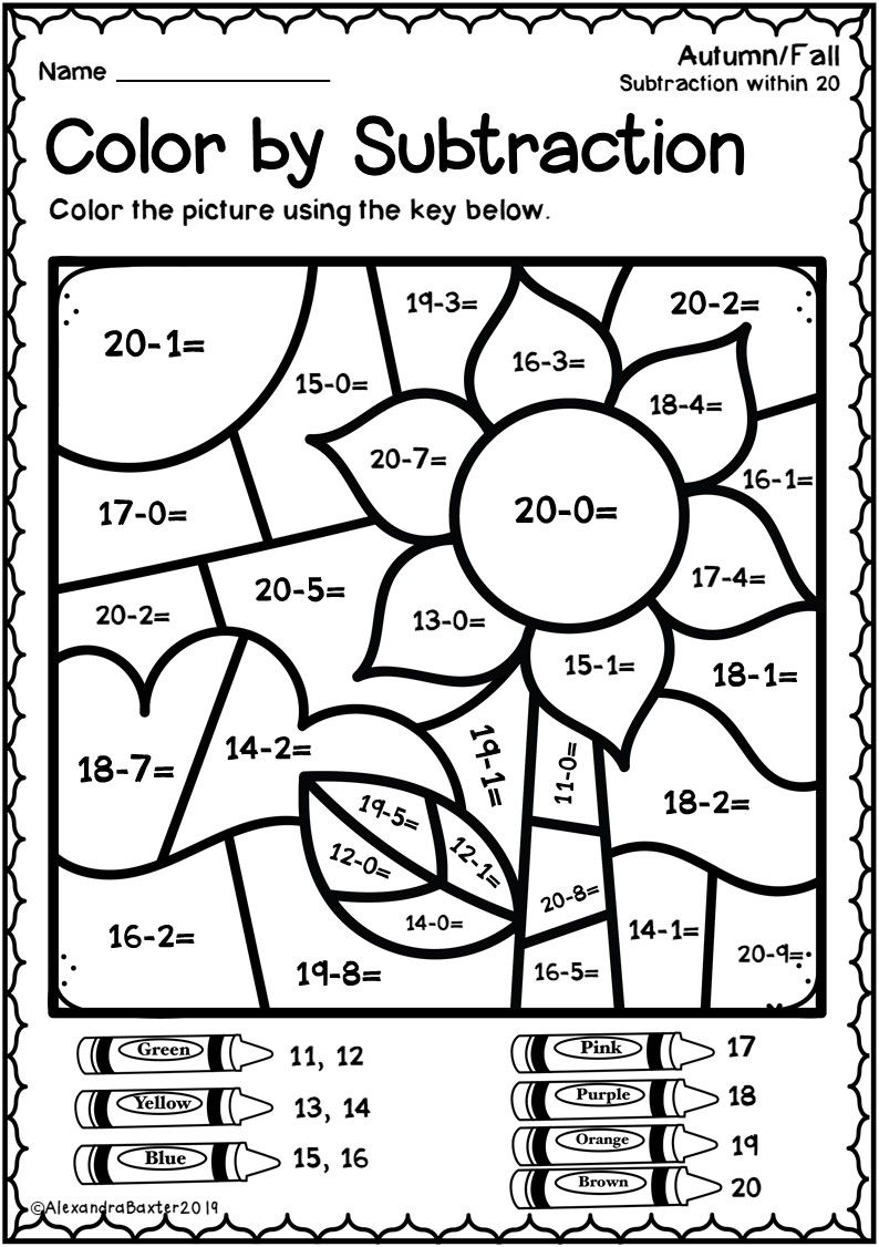 30 Coloring Math Worksheets 2Nd Grade