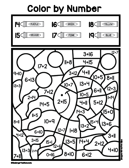 30 Coloring Math Worksheets 2Nd Grade