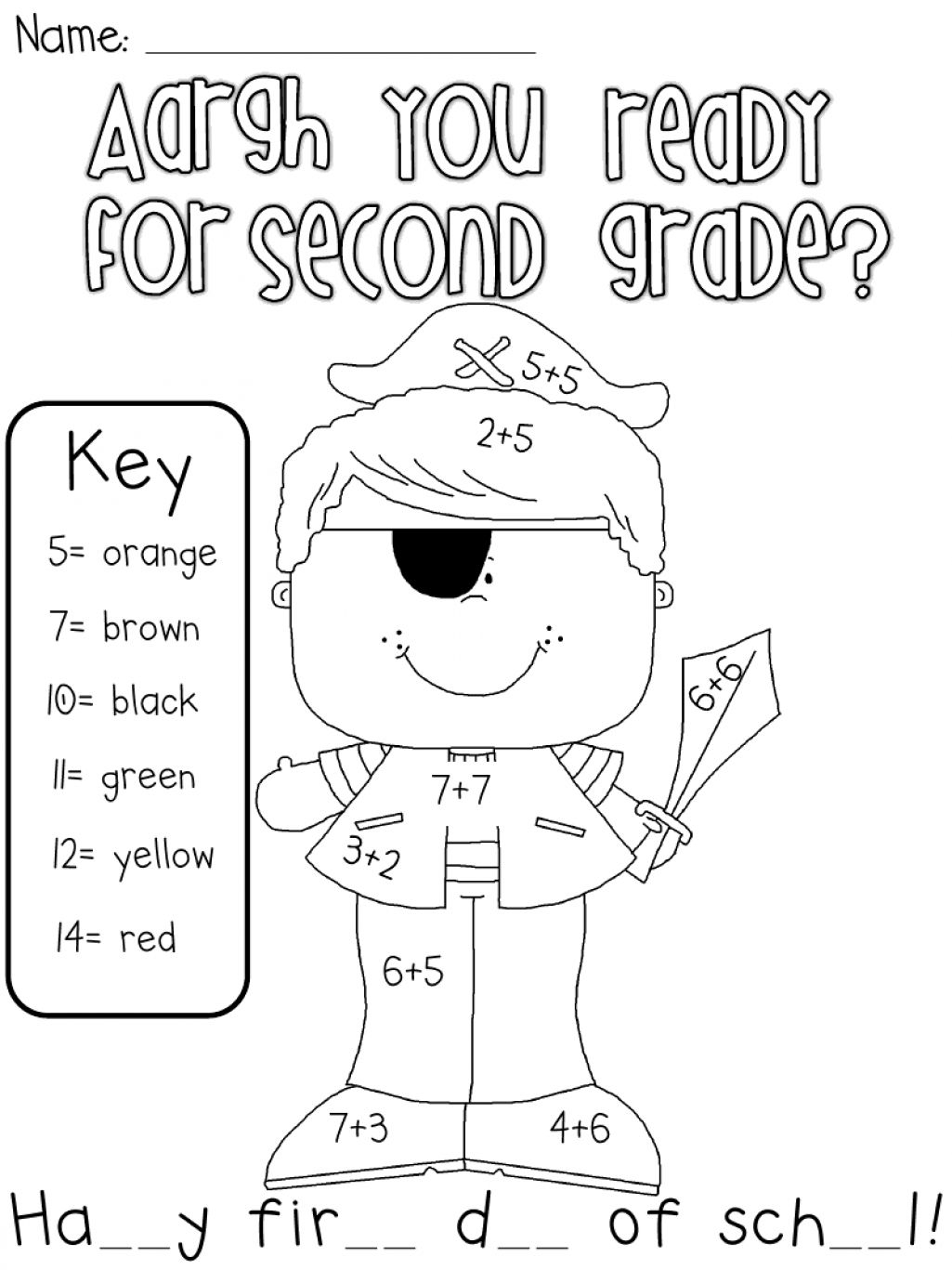 30 Coloring Math Worksheets 2Nd Grade