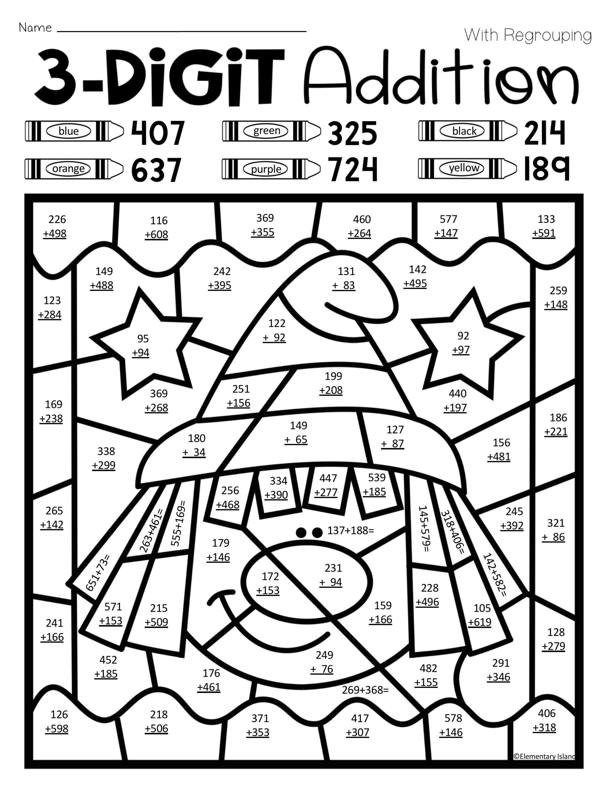 30 Coloring Math Worksheets 2Nd Grade