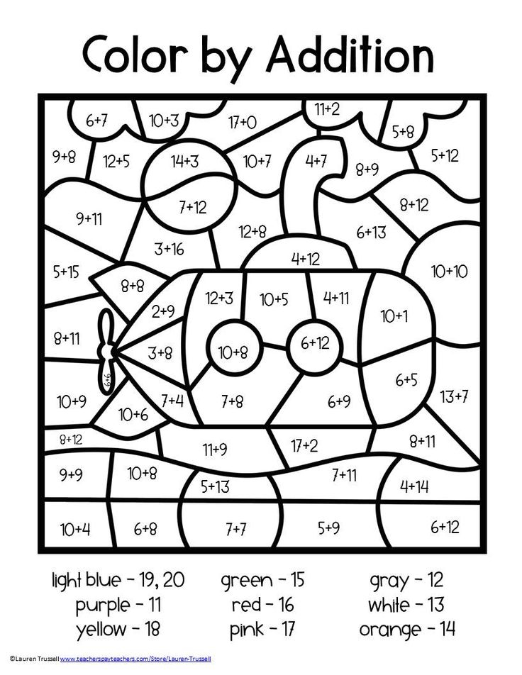 30 Coloring Math Worksheets 2Nd Grade