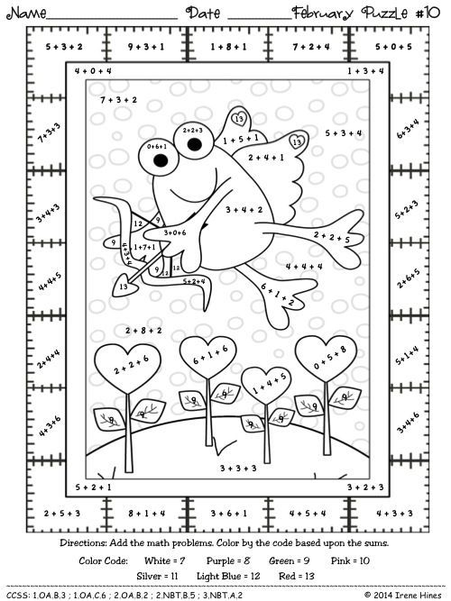 30 Coloring Math Worksheets 2Nd Grade