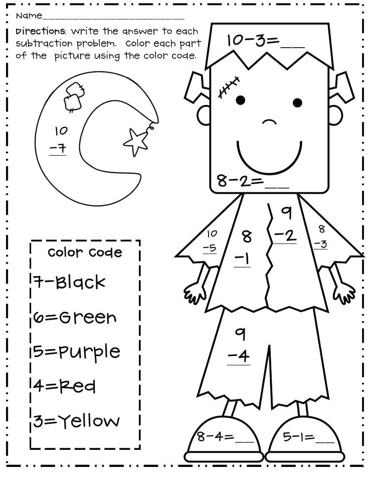 30 Coloring Math Worksheets 2Nd Grade