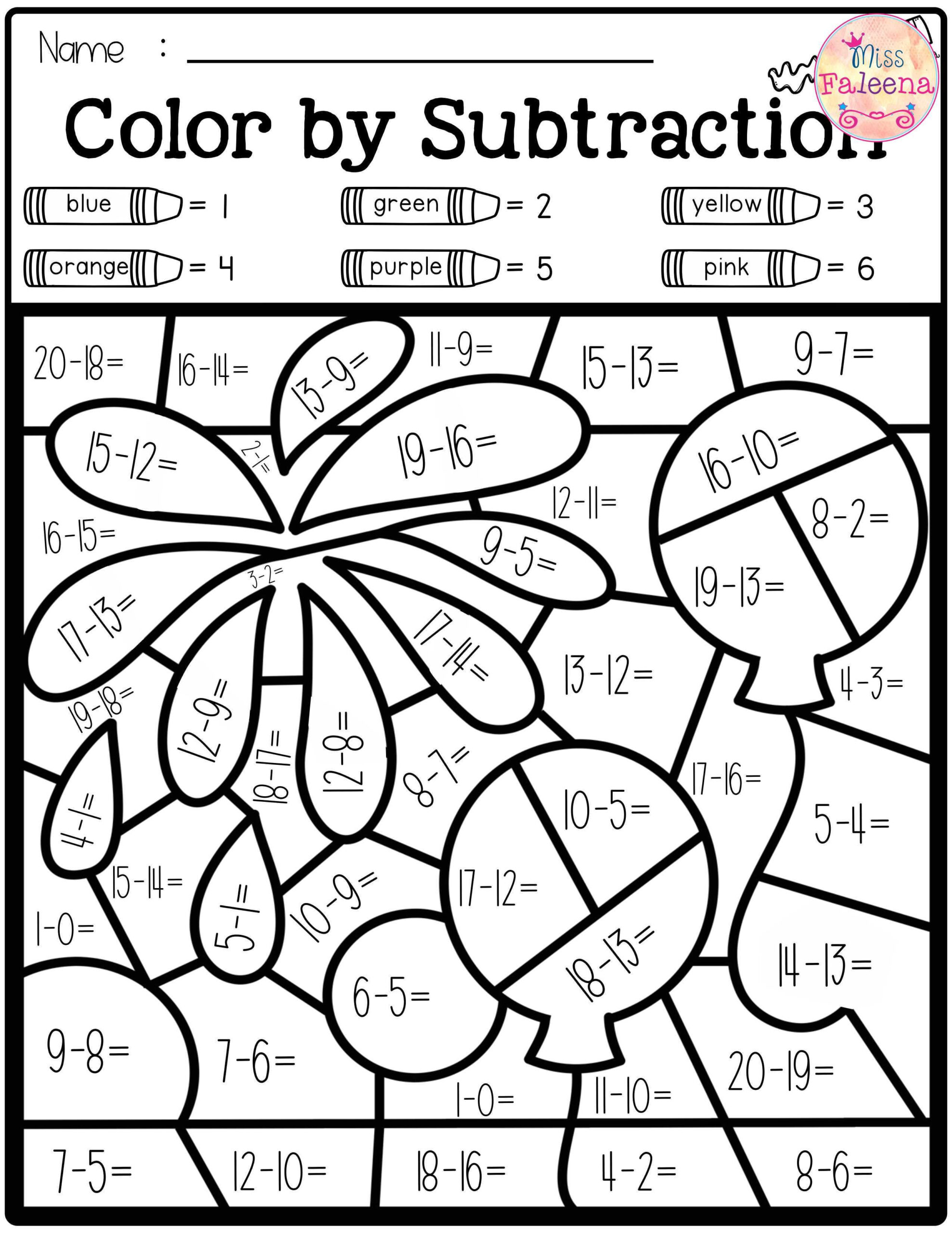 30 Coloring Math Worksheets 2Nd Grade