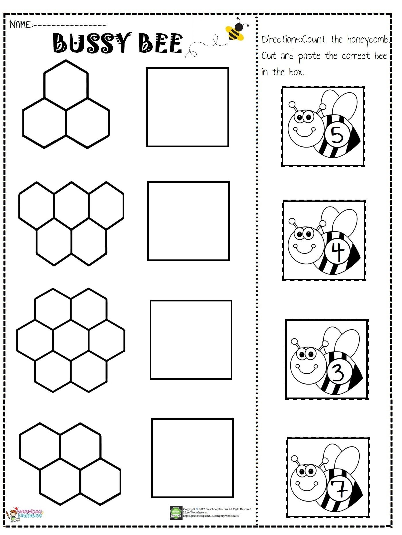 30 Counting Objects Worksheets Cut And Paste