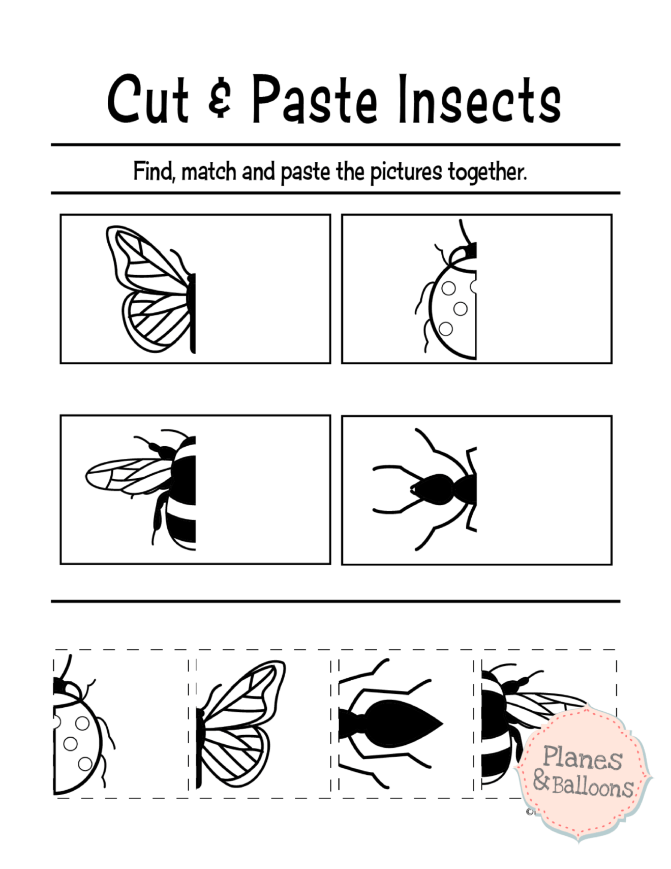 30 Counting Objects Worksheets Cut And Paste