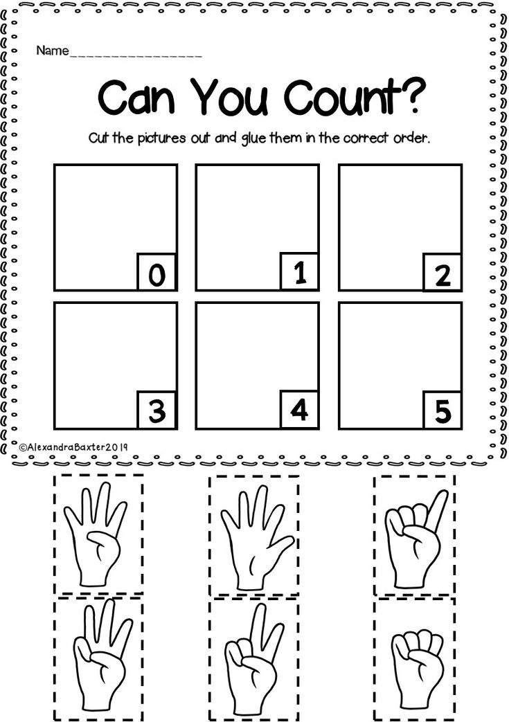 30 Counting Objects Worksheets Cut And Paste