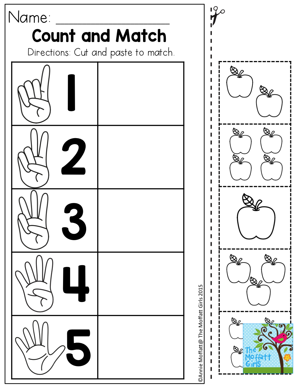 30 Counting Objects Worksheets Cut And Paste