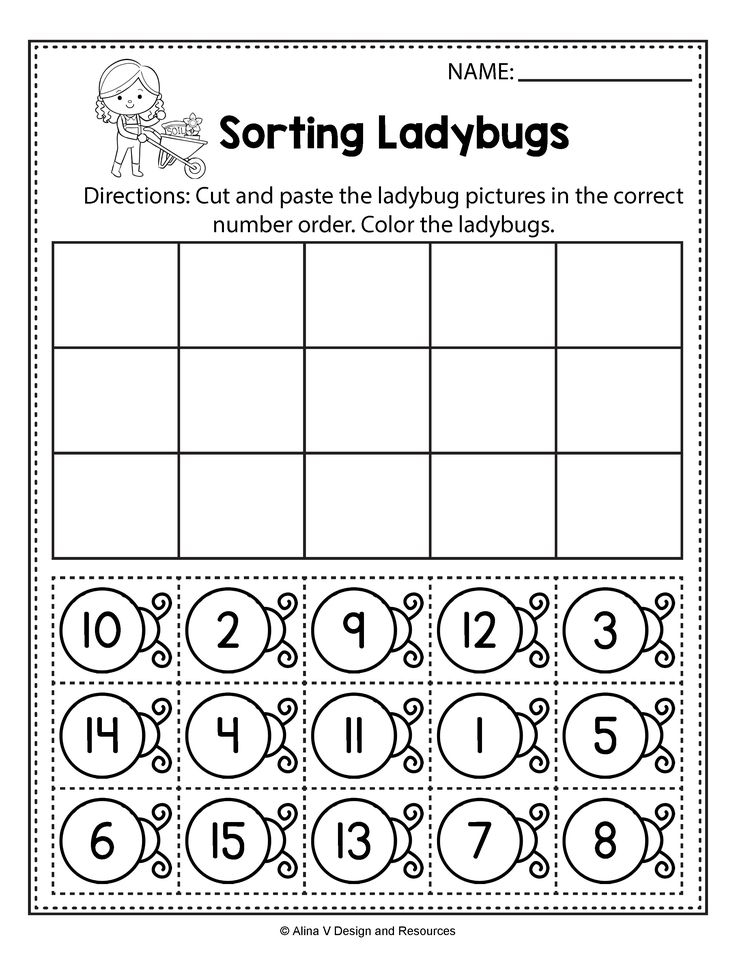 30 Counting Objects Worksheets Cut And Paste