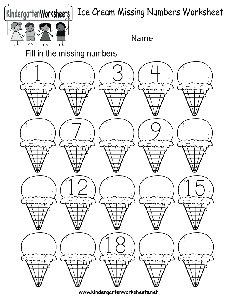 30 Counting Worksheets For Kindergarten 1-20 Number