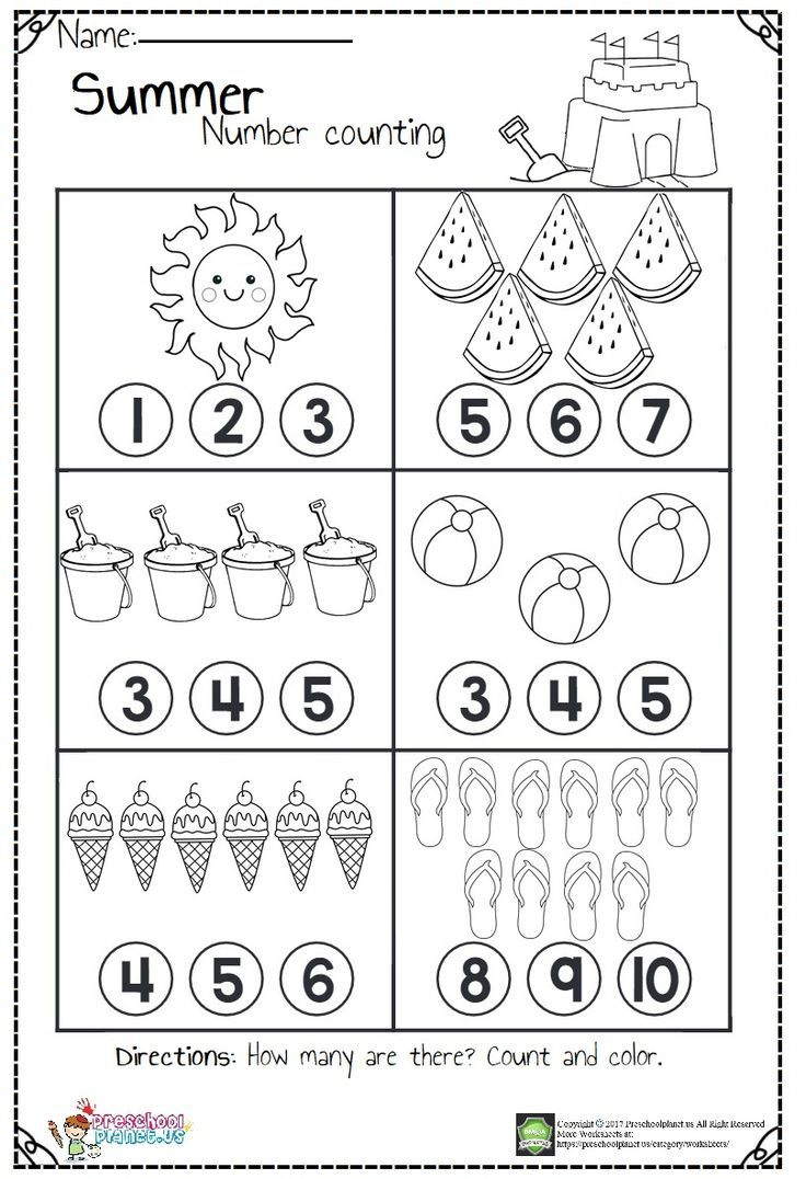 30 Counting Worksheets For Kindergarten 1-20 Number