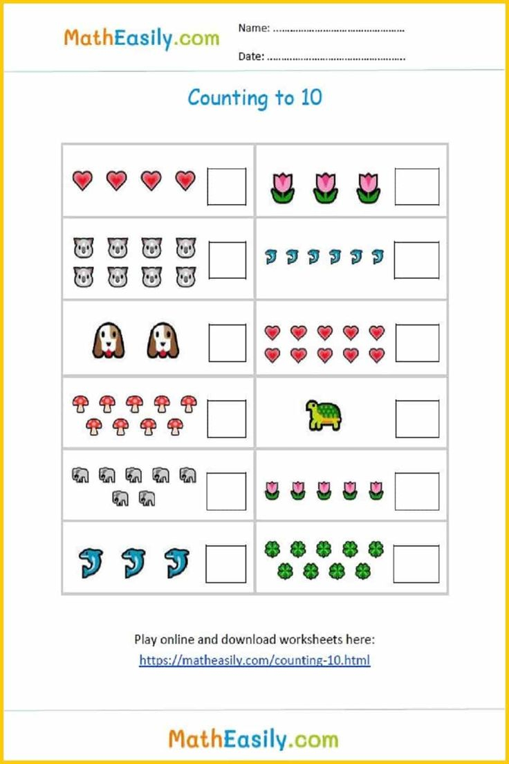 30 Counting Worksheets For Kindergarten 1-20 Number