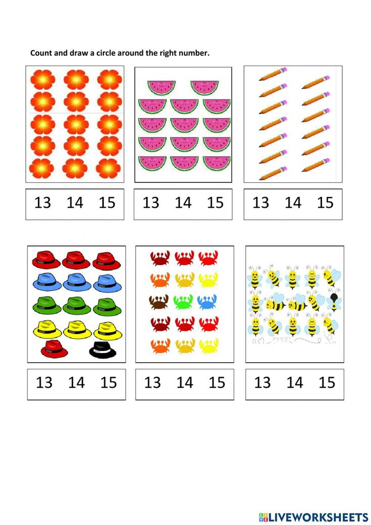 30 Counting Worksheets For Kindergarten 1-20 Number