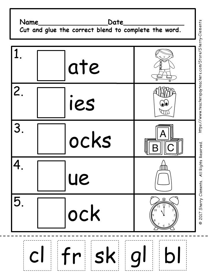 30 Cut And Paste Worksheets Grade 4