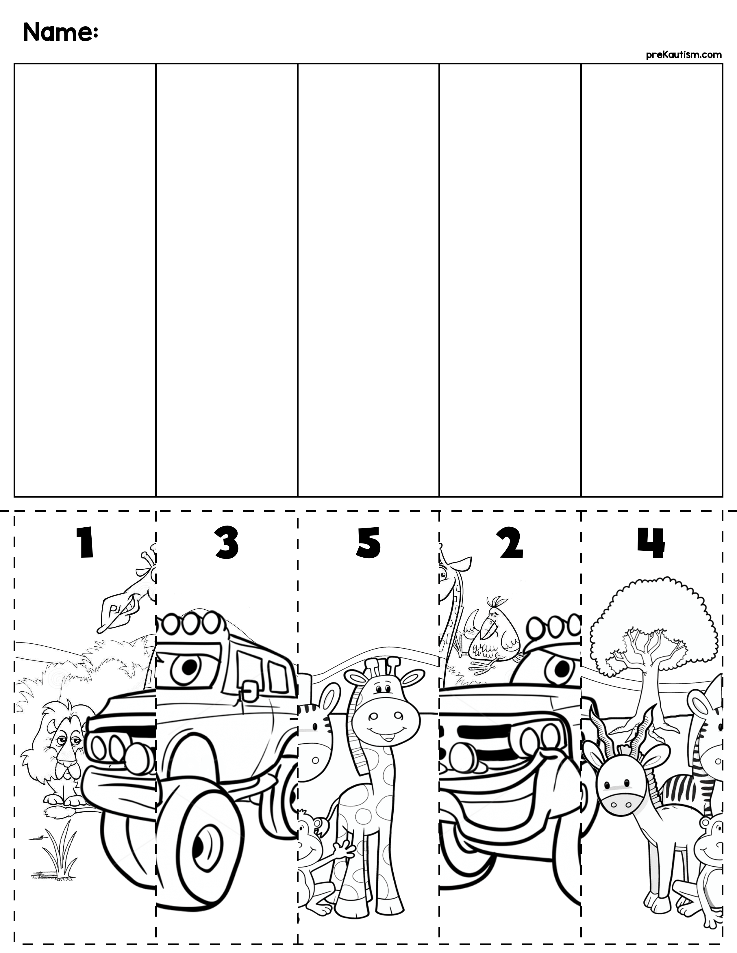 30 Cut And Paste Worksheets Numbers