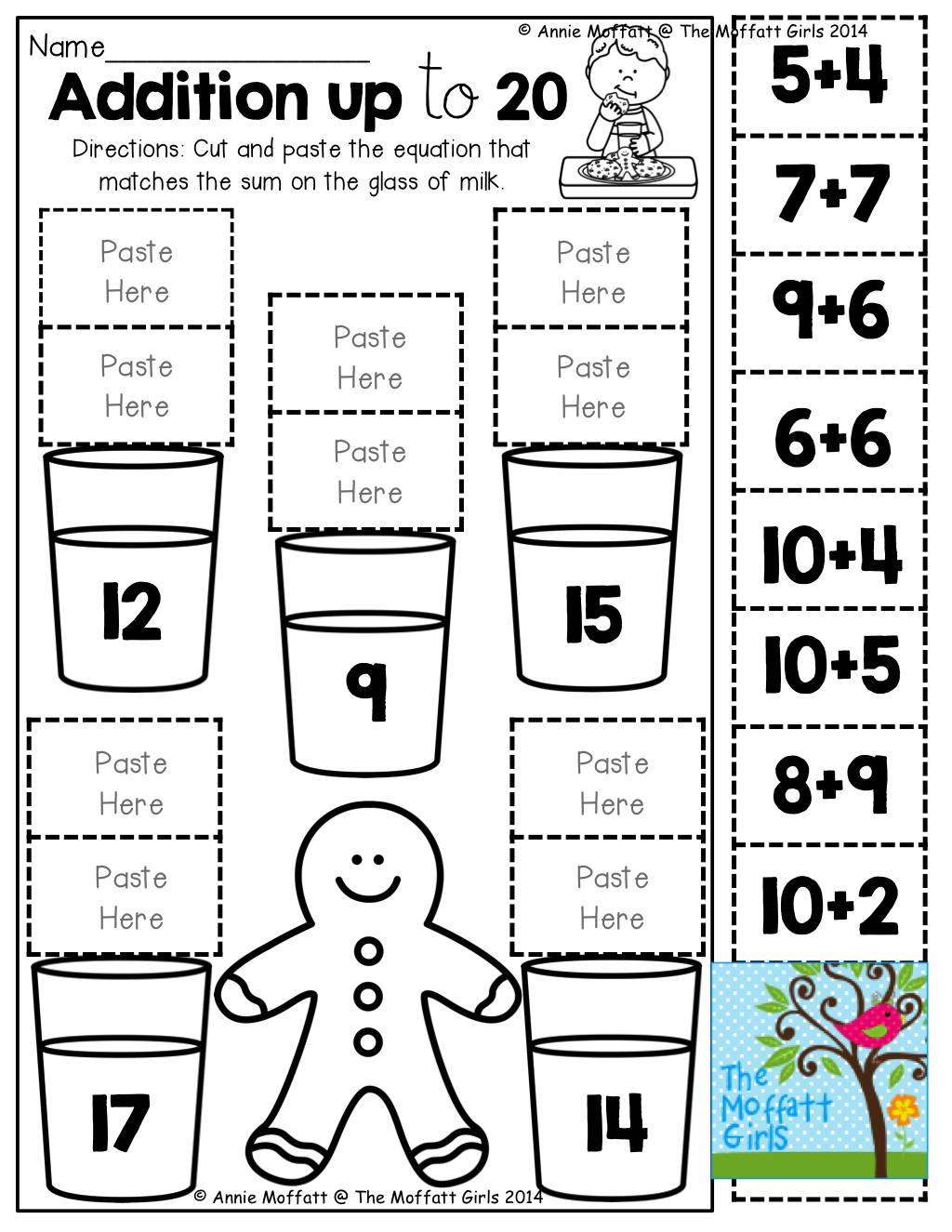 30 Cut And Paste Worksheets Preschool Math