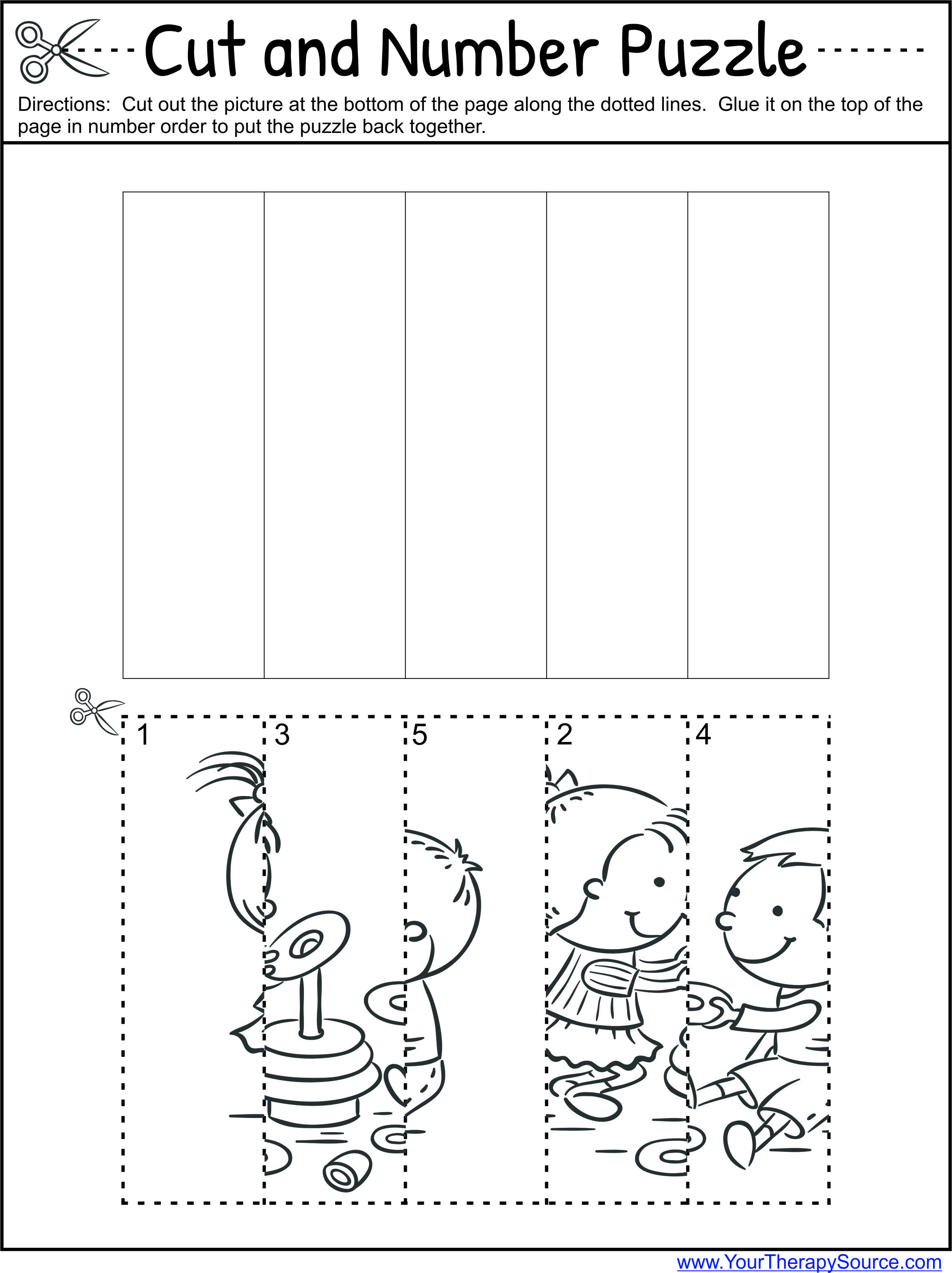 30 Cut And Paste Worksheets Preschool Math