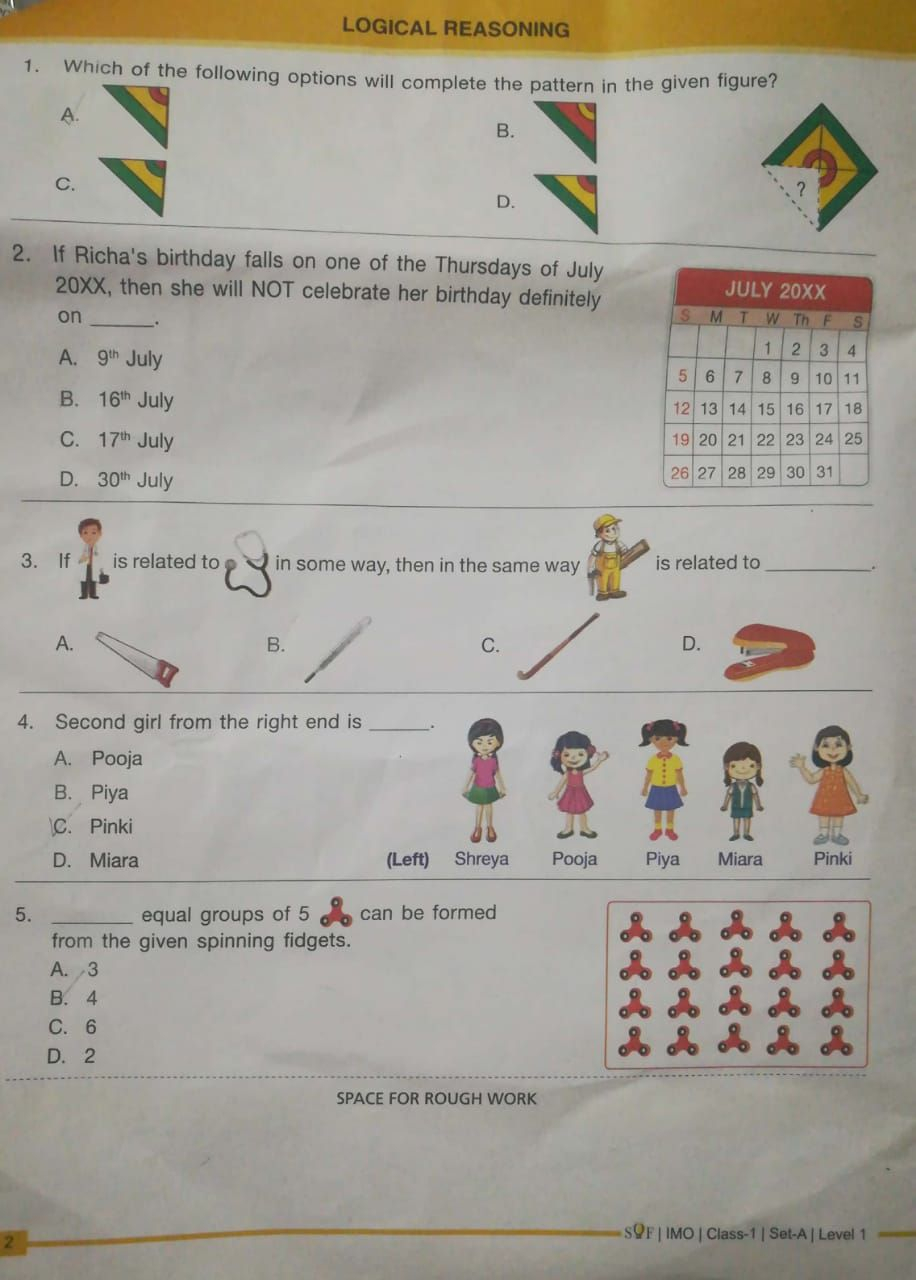 30 English Olympiad Worksheets Grade 1