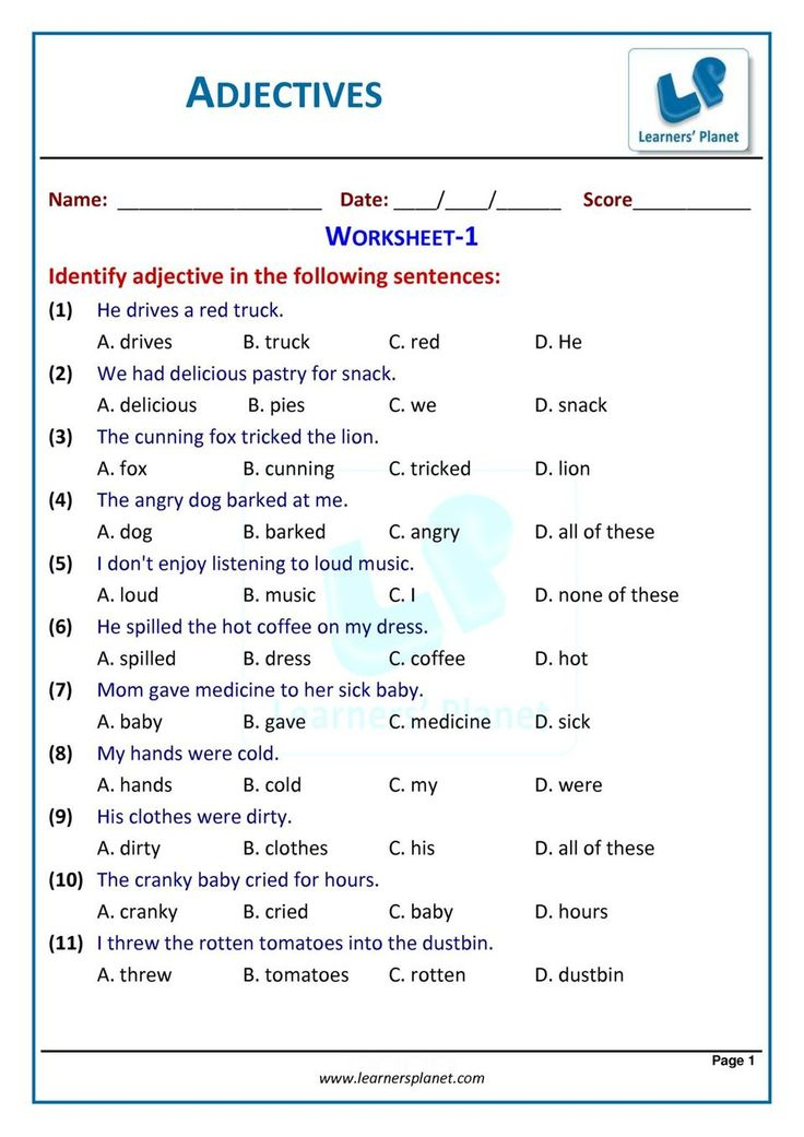 30 English Olympiad Worksheets Grade 1