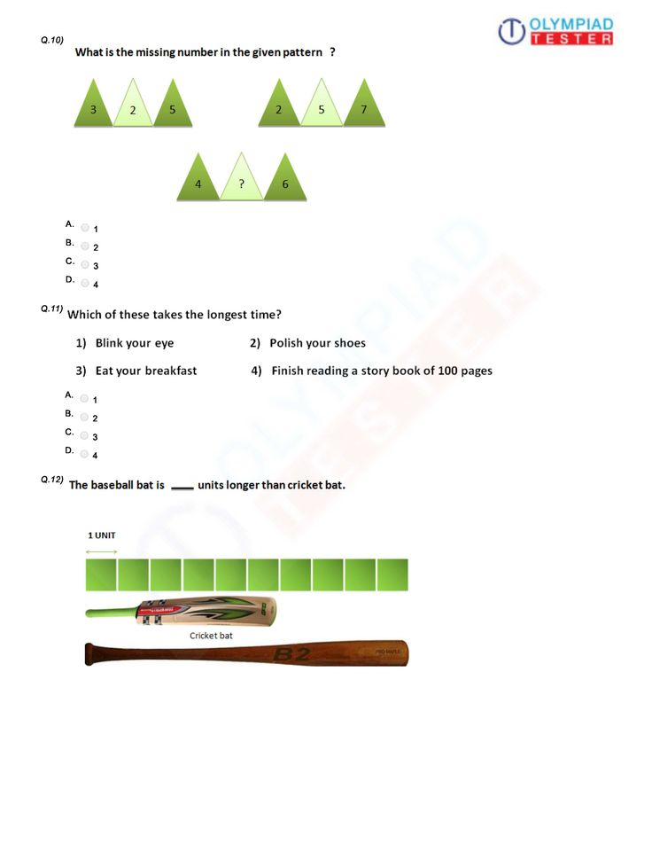 30 English Olympiad Worksheets Grade 1