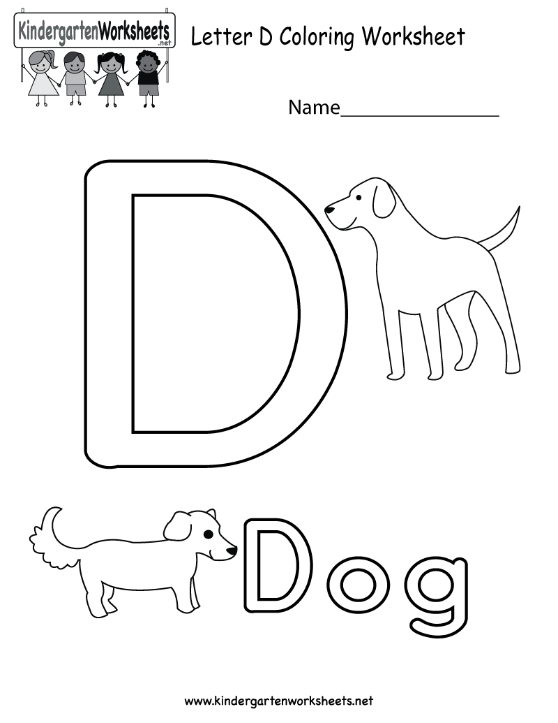 30 English Worksheets For Kindergarten On Alphabet D