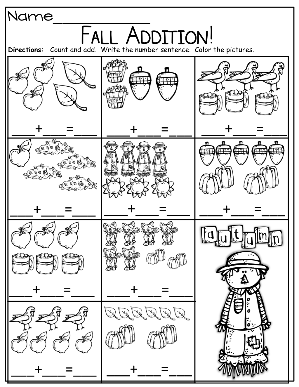 30 Fun Kindergarten Math Activities Worksheets