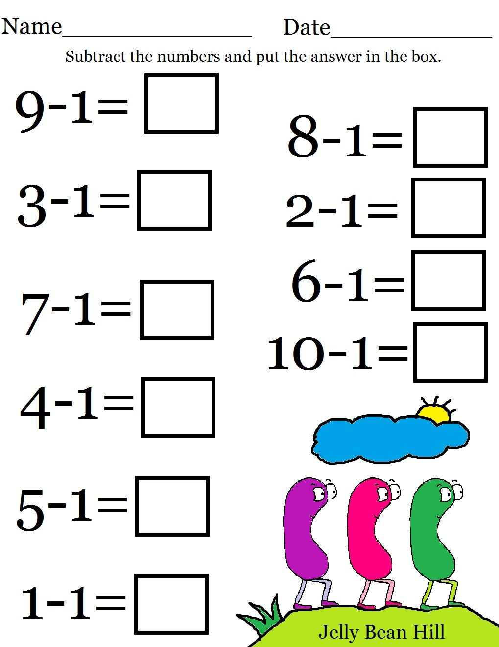 30 Fun Subtraction Worksheets For Kindergarten