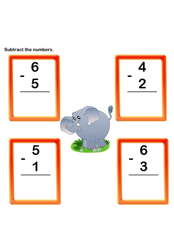 30 Fun Subtraction Worksheets For Kindergarten