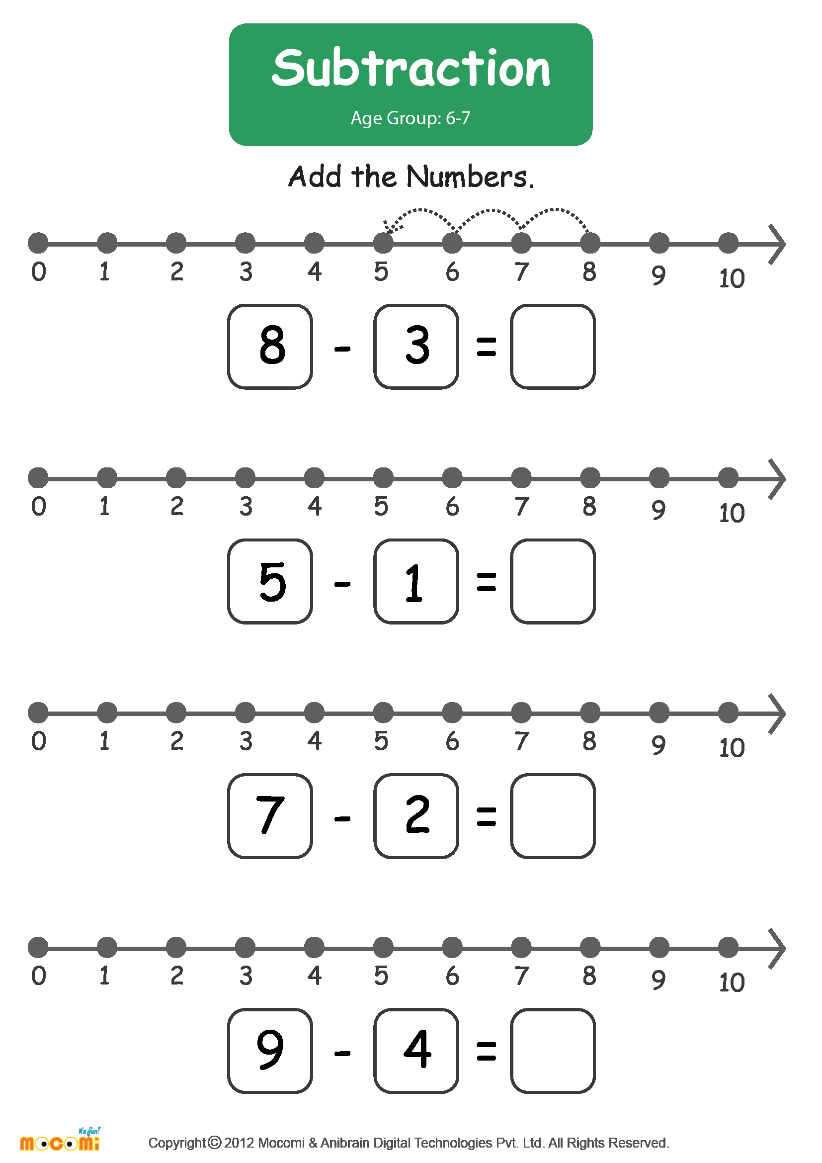 30 Fun Subtraction Worksheets For Kindergarten