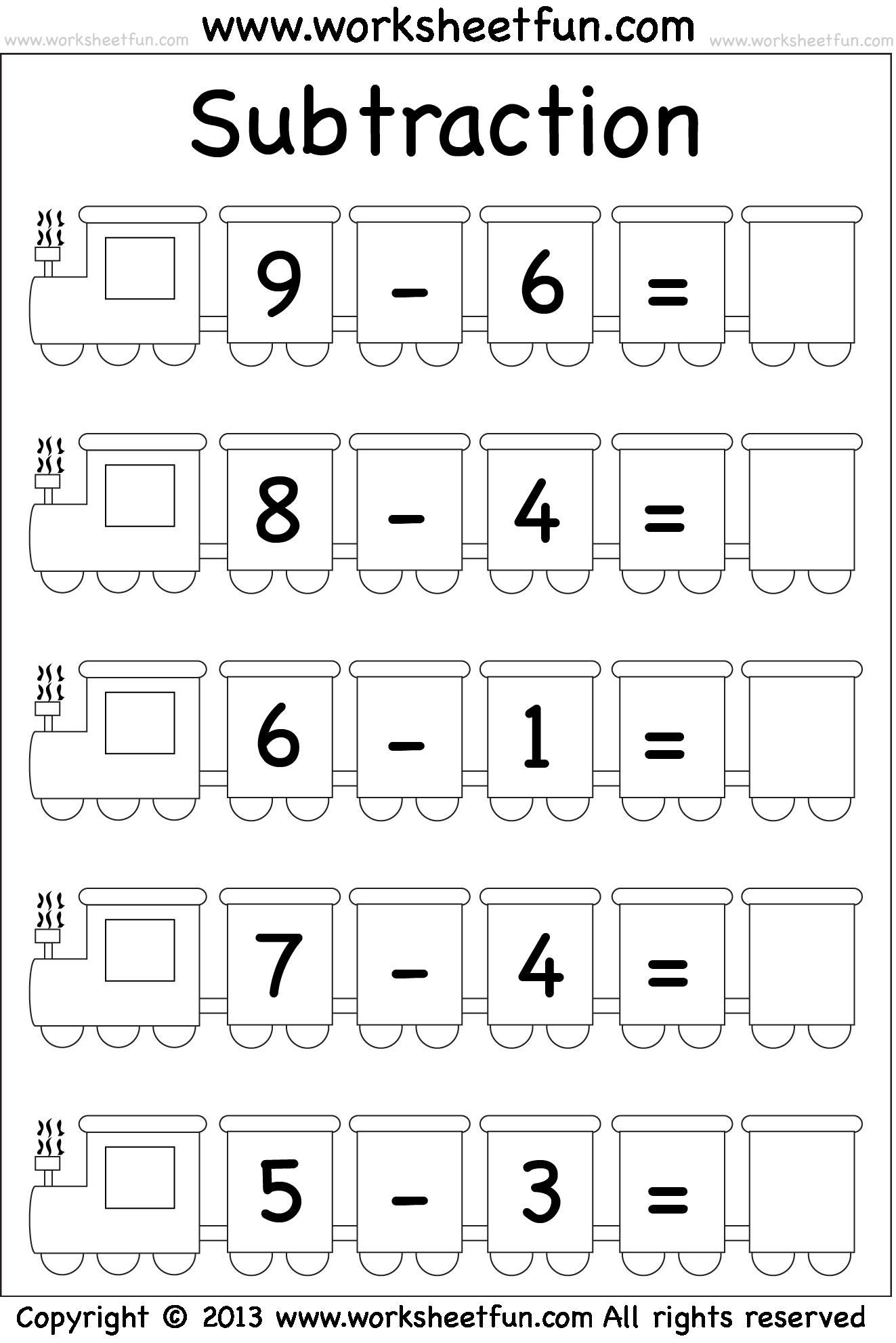 30 Fun Subtraction Worksheets For Kindergarten