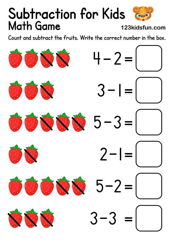 30 Fun Subtraction Worksheets For Kindergarten