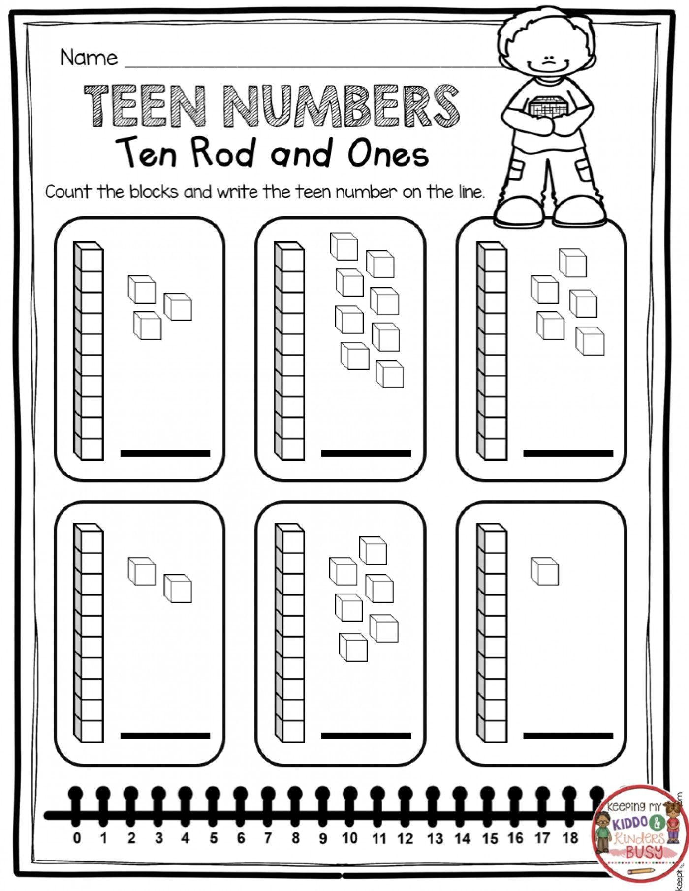 30 Grade 1 Math Worksheets Tens And Ones