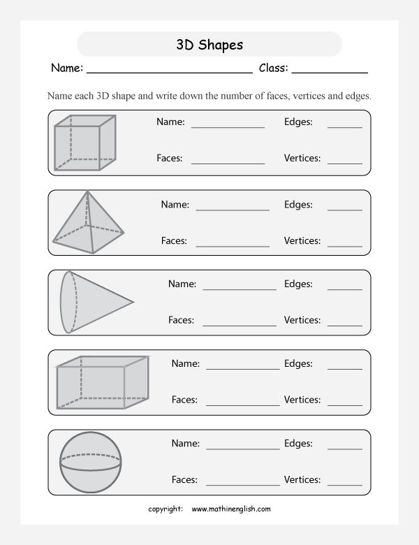 30 Grade 3 Math Worksheets Shapes