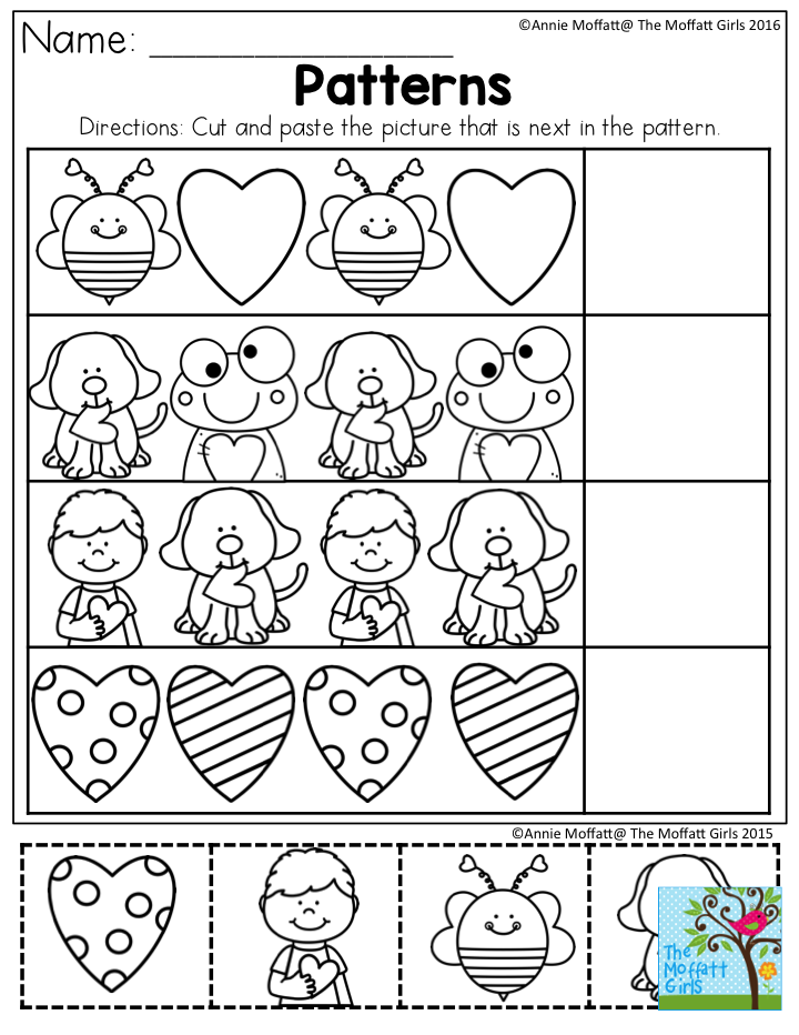 30 Kids Worksheets Preschool Cut And Paste