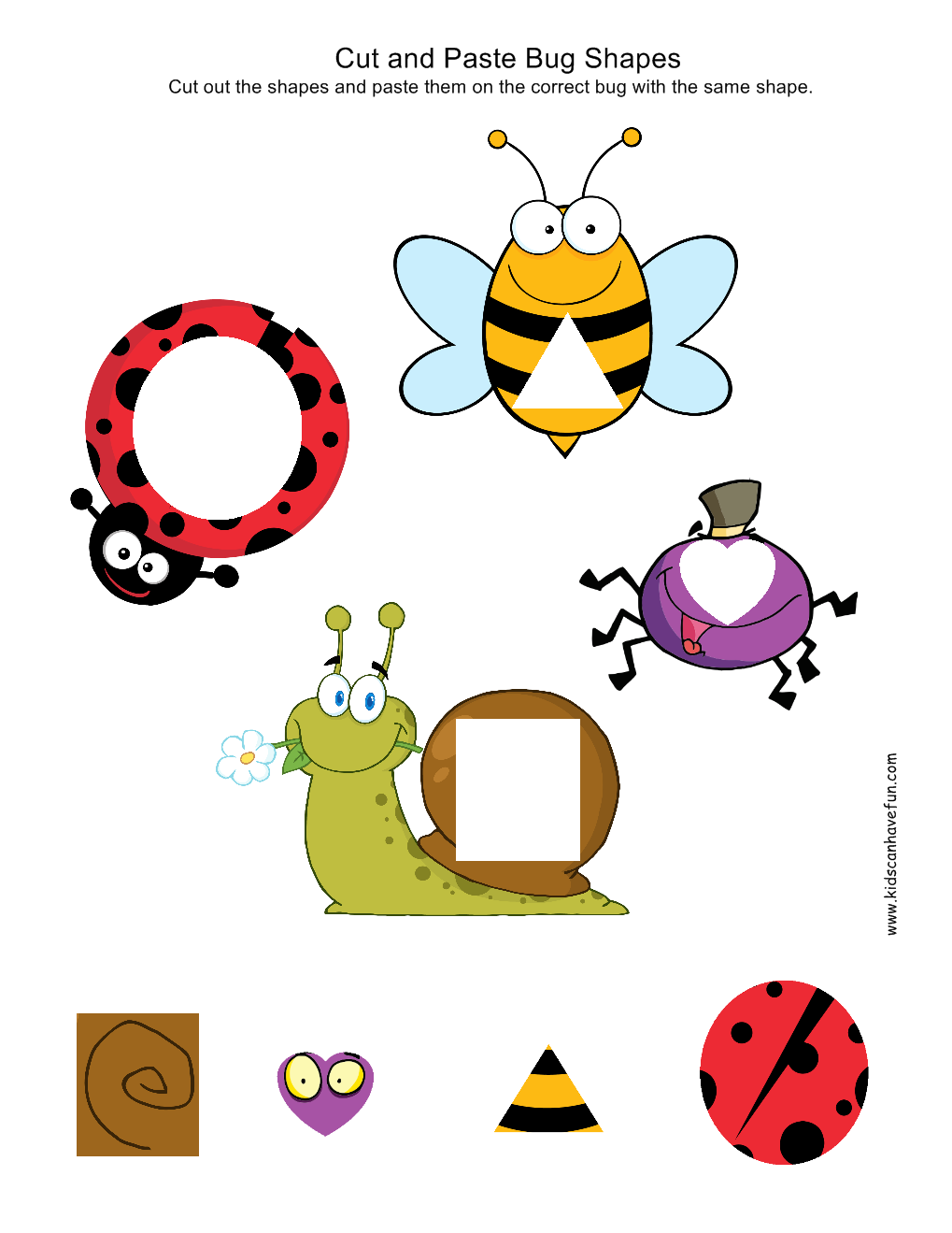 30 Kids Worksheets Preschool Cut And Paste